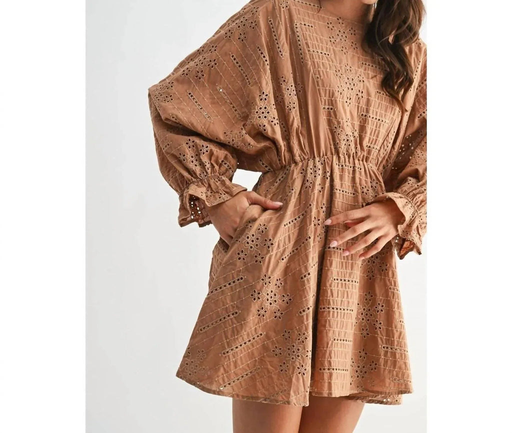 Camden Eyelet Mini Dress