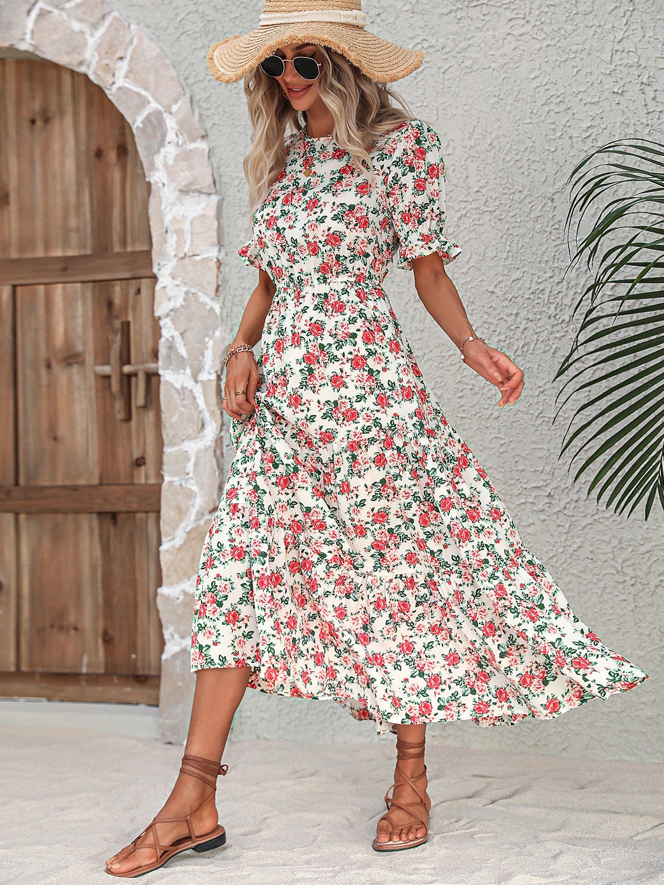 Women Clothing Fall Pullover Print Backless Loose
