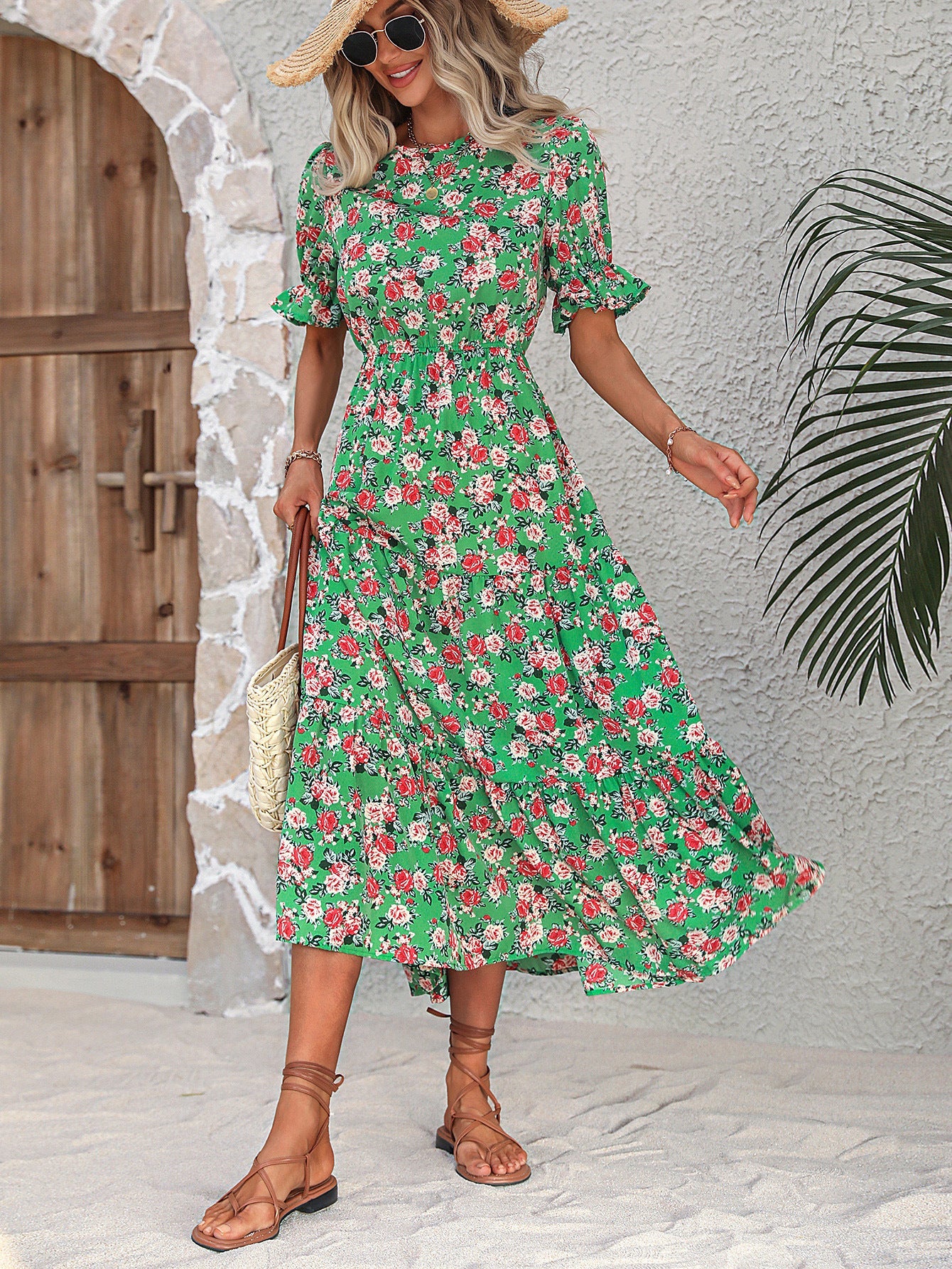 Women Clothing Fall Pullover Print Backless Loose