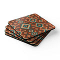 Boho Cork Coaster Set - Tribal Home Decor - Dipaliz