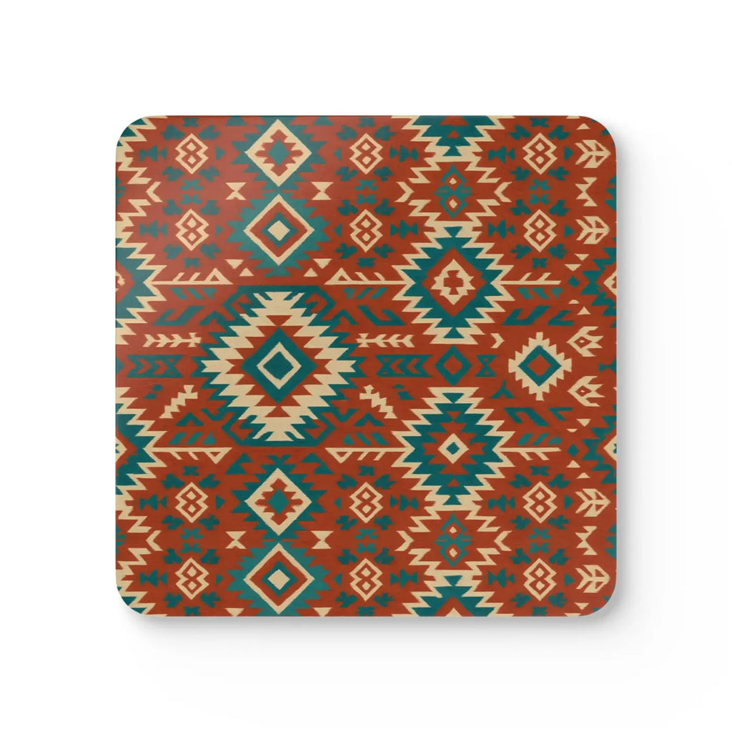 Boho Cork Coaster Set - Tribal Home Decor - Dipaliz